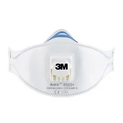 3M Masque Anti Poussière Pliable FFP2 Avec Soupape - Blanc - Lot De 2