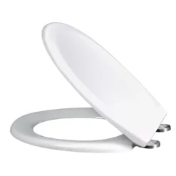 Abattant Wc Thermodur Antibactérien + Freins De Chute + Vis Inox Aisi 304 - Majestic - Blanc