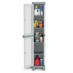 Armoire Haute En Résine 1 Porte Domino L 35 X P 43,8 X H 174,8 Cm