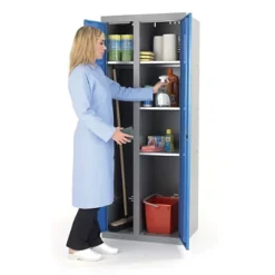 Armoire Métal 2 Portes 2 Compartiments L 70 X P 50 X H 180 Cm