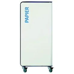 Borne De Tri Sélectif 90l Support-sac Avec Roulettes Sans Serrure - Cubatri - Tri Papier-blanc+bleu -Nettoyage Outils Boutique borne tri lectif 90l support sac roulettes serrure cubatri tri papier blanc bleu 9R54816 2