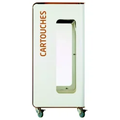 Borne De Tri Sélectif 90l Support-sac Vigi Avec Roulettes Sans Serrure - Cubatri - Tri Cartouches-blanc+marron -Nettoyage Outils Boutique borne tri lectif 90l support sac vigi roulettes serrure cubatri tri cartouches blanc marron 9R54792 2
