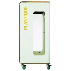 Borne De Tri Sélectif 90l Support-sac Vigi Avec Roulettes Sans Serrure - Cubatri - Tri Plastique-blanc+jaune -Nettoyage Outils Boutique borne tri lectif 90l support sac vigi roulettes serrure cubatri tri plastique blanc jaune 9R54797 2
