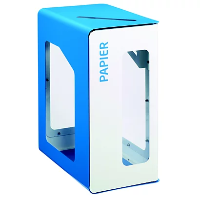 Borne De Tri Sélectif 90l Support-sac Vigi Sans Serrure - Cubatri - Tri Papier-blanc+bleu 3 Borne De Tri Sélectif 90l Support-sac Vigi Sans Serrure - Cubatri - Tri Papier-blanc+bleu