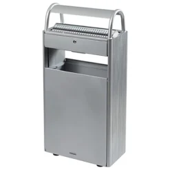 Bornes Cendrier 12 L Et Corbeille 60 L Rossignol Gris Métal