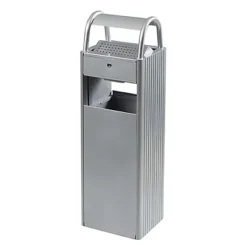 Bornes Cendrier 6 L Et Corbeille 30 L Rossignol Gris Métal RAL 9006