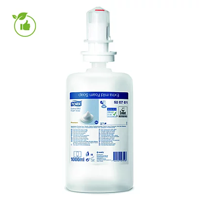 Cartouches Savon Mousse Tork Extra Doux Tork 1 L, Lot De 6 3 Cartouches Savon Mousse Tork Extra Doux Tork 1 L, Lot De 6