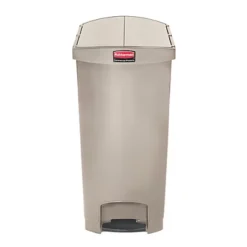 Collecteur à Pédale Rubbermaid Slim Jim 90 L, Coloris Beige -Nettoyage Outils Boutique collecteur p dale rubbermaid slim jim 90 coloris beige 460791 2