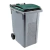 Conteneur 2 Roues SULO Prise Frontale 360 L Gris/ Vert -Nettoyage Outils Boutique conteneur 2 roues sulo prise frontale 360 gris vert 468675