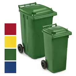 Conteneur Poubelle Mobile 120l - Rouge