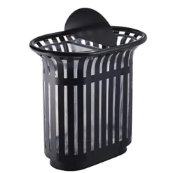 Corbeille 2*60l Tulipe à Poser Avec Totem, Anthracite Mat 7016