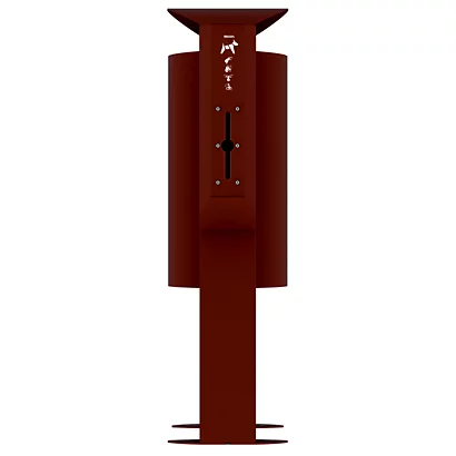 Corbeille Sur Pied Arkea Canin Avec Distributeur De 200 Sacs - 40l - Effet Corten 5 Corbeille Sur Pied Arkea Canin Avec Distributeur De 200 Sacs - 40l - Effet Corten – Image 3