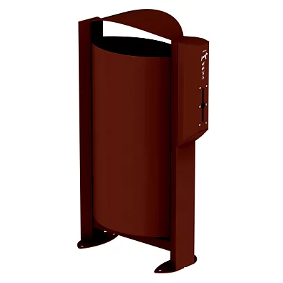 Corbeille Sur Pied Arkea Canin Avec Distributeur De 200 Sacs - 60l - Effet Corten 3 Corbeille Sur Pied Arkea Canin Avec Distributeur De 200 Sacs - 60l - Effet Corten