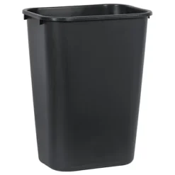 Corbeille Plastique Rectangulaire 39 L Noire