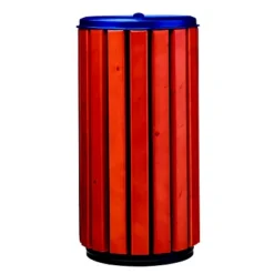 Corbeille à Poser Ou à Fixer Zeno Protec- 80l - Lattes Bois / Avec Couvercle Plein Bleu Outremer 5002 -Nettoyage Outils Boutique corbeille poser fixer zeno protec 80l lattes bois couvercle plein bleu outremer 5002 9R57593 2