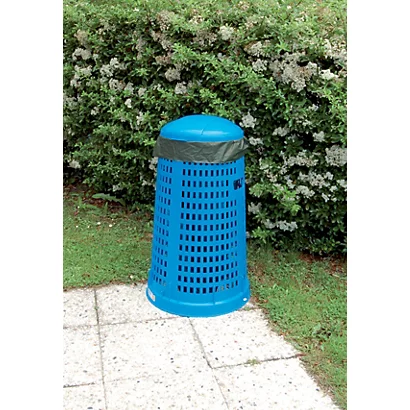 Corbeille Vigipirate 1er Prix En Polyéthylène Bleu Avec Couvercle Pour Sac Poubelle 110 L 5 Corbeille Vigipirate 1er Prix En Polyéthylène Bleu Avec Couvercle Pour Sac Poubelle 110 L – Image 3