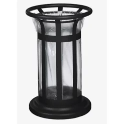 Corbeille Vigipirate En Acier Poudré Rossignol Pour Support Sac Poubelle 60 L