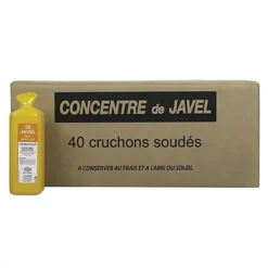 Cruchons De Javel Concentrée 250 Ml, Lot De 40