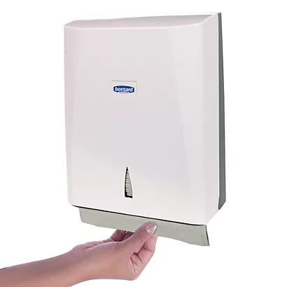 Distributeur Essuie-mains Pliés En C Bernard ABS Blanc 4 Distributeur Essuie-mains Pliés En C Bernard ABS Blanc – Image 2