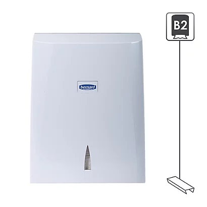 Distributeur Essuie-mains Pliés En C Bernard ABS Blanc 3 Distributeur Essuie-mains Pliés En C Bernard ABS Blanc