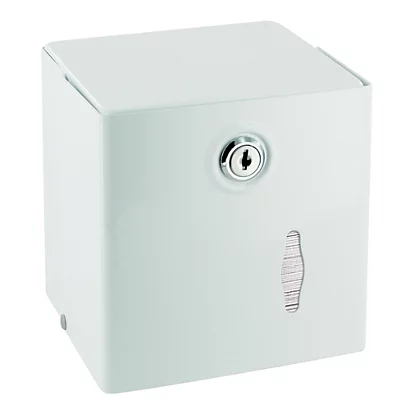 Distributeur Papier Toilette époxy Blanc Carré Pour Paquets 3 Distributeur Papier Toilette époxy Blanc Carré Pour Paquets