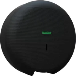 Distributeur Papiers Toilette 400m ø 50 - Abs 100% Recycle - Eclipse Green, Noir Mat