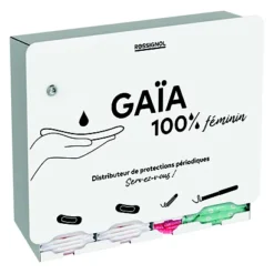 Distributeur Protections Périodiques - 4 Compartiments - Gaia - Blanc 9016 -Nettoyage Outils Boutique distributeur protections p riodiques 4 compartiments gaia blanc 9016 9R51920 1