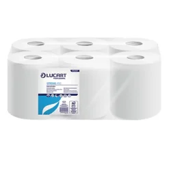 Essuie-mains Bobines à Dévidage Central Lucart Strong, Lot De 6 -Nettoyage Outils Boutique essuie mains bobines vidage central lucart strong lot 6 284090 2