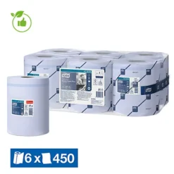 Essuie-mains Bobines à Dévidage Central Tork Reflex Bleu M4, Lot De 6