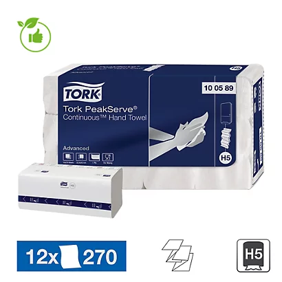 Essuie-mains Enchevêtrés Tork PeakServe H5, 12 Paquets De 270 3 Essuie-mains Enchevêtrés Tork PeakServe H5, 12 Paquets De 270