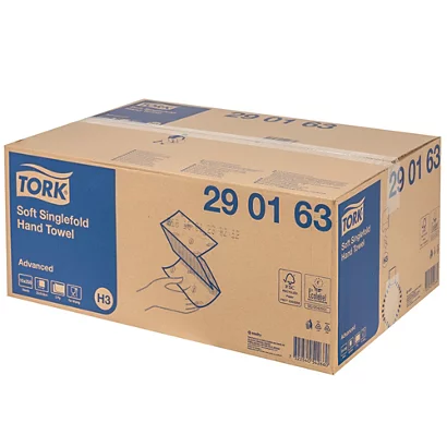 Essuie-mains Enchevêtrés Tork Soft Singlefold H3, 15 Paquets De 250 4 Essuie-mains Enchevêtrés Tork Soft Singlefold H3, 15 Paquets De 250 – Image 2