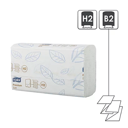 Essuie-mains Enchevêtrés Tork XPress Soft H2, 21 Paquets De 110 4 Essuie-mains Enchevêtrés Tork XPress Soft H2, 21 Paquets De 110 – Image 2