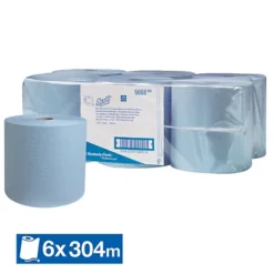 Essuie-mains Rouleaux Scott Blue 6668, Lot De 6 De 304 M