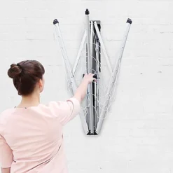 Etendoir à Linge Mural Brabantia Wallfix 24 M -Nettoyage Outils Boutique etendoir linge mural brabantia wallfix 24 290580 10