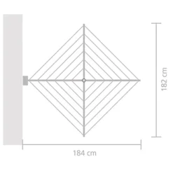 Etendoir à Linge Mural Brabantia Wallfix 24 M -Nettoyage Outils Boutique etendoir linge mural brabantia wallfix 24 290580 4