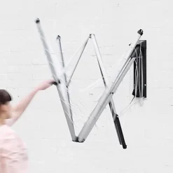 Etendoir à Linge Mural Brabantia Wallfix 24 M -Nettoyage Outils Boutique etendoir linge mural brabantia wallfix 24 290580 8