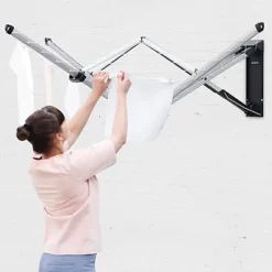 Etendoir à Linge Mural Brabantia Wallfix 24 M -Nettoyage Outils Boutique etendoir linge mural brabantia wallfix 24 290580 9