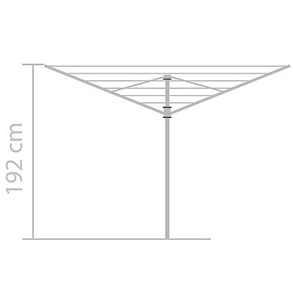 Etendoir à Linge Rotatif Brabantia Topspinner 4 Bras 50 M 5 Etendoir à Linge Rotatif Brabantia Topspinner 4 Bras 50 M – Image 3