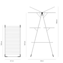 Etendoir à Linge Tour Brabantia 23 M -Nettoyage Outils Boutique etendoir linge tour brabantia 23 290570 1