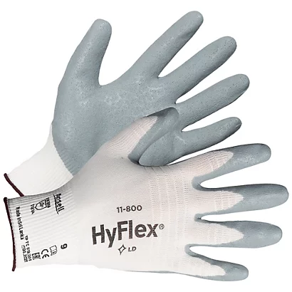 Gants De Manutention Ansell Hyflex 11-800 Taille 10, Lot De 12 Paires 3 Gants De Manutention Ansell Hyflex 11-800 Taille 10, Lot De 12 Paires