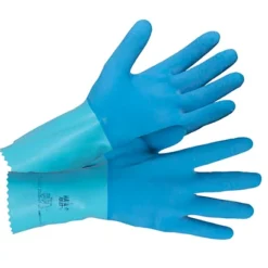 Gants De Ménage Mapa Jersette 301 Bleus Taille 8, Lot De 5 Paires