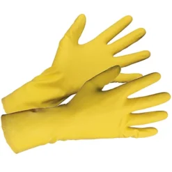 Gants De Ménage Mapa Medio 210 Jaunes Taille 6, Lot De 10 Paires