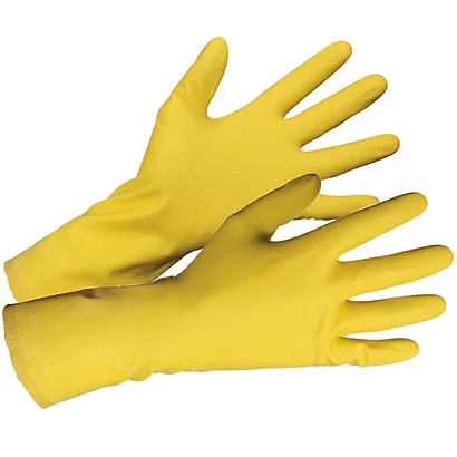 Gants De Ménage Mapa Medio 210 Jaunes Taille 6, Lot De 10 Paires 3 Gants De Ménage Mapa Medio 210 Jaunes Taille 6, Lot De 10 Paires