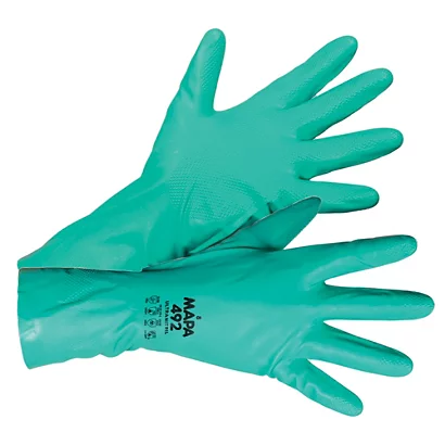 Gants Protection Chimique Nitrile Mapa Ultranitril 492 Taille 7, Lot De 10 Paires 3 Gants Protection Chimique Nitrile Mapa Ultranitril 492 Taille 7, Lot De 10 Paires