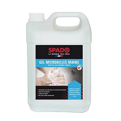Gel Microbilles Mains Spado Parfum Amande 5 L 3 Gel Microbilles Mains Spado Parfum Amande 5 L