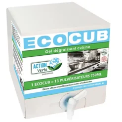 Dégraissant Cuisine écologique HACCP En Gel Action Verte Ecocub 10 L