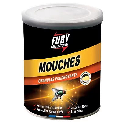 Granulés Foudroyants Mouches Fury 400 G 3 Granulés Foudroyants Mouches Fury 400 G