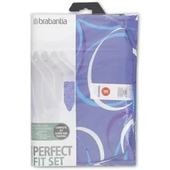 Housse Table à Repasser Brabantia 124 X 38 Cm Coton Métallisé -Nettoyage Outils Boutique housse table repasser brabantia 124 x 38 cm coton tallis 290670 1