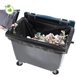 Housses Conteneurs Noires 1000 L Et 1100 L Pour Conteneur 4 Roues, Lot De 50