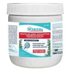 Javel En Pastilles Effervescentes Désinfectantes Wyritol, Boîte De 150
